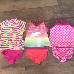 Lot of 3 - Lands End swim- 4T